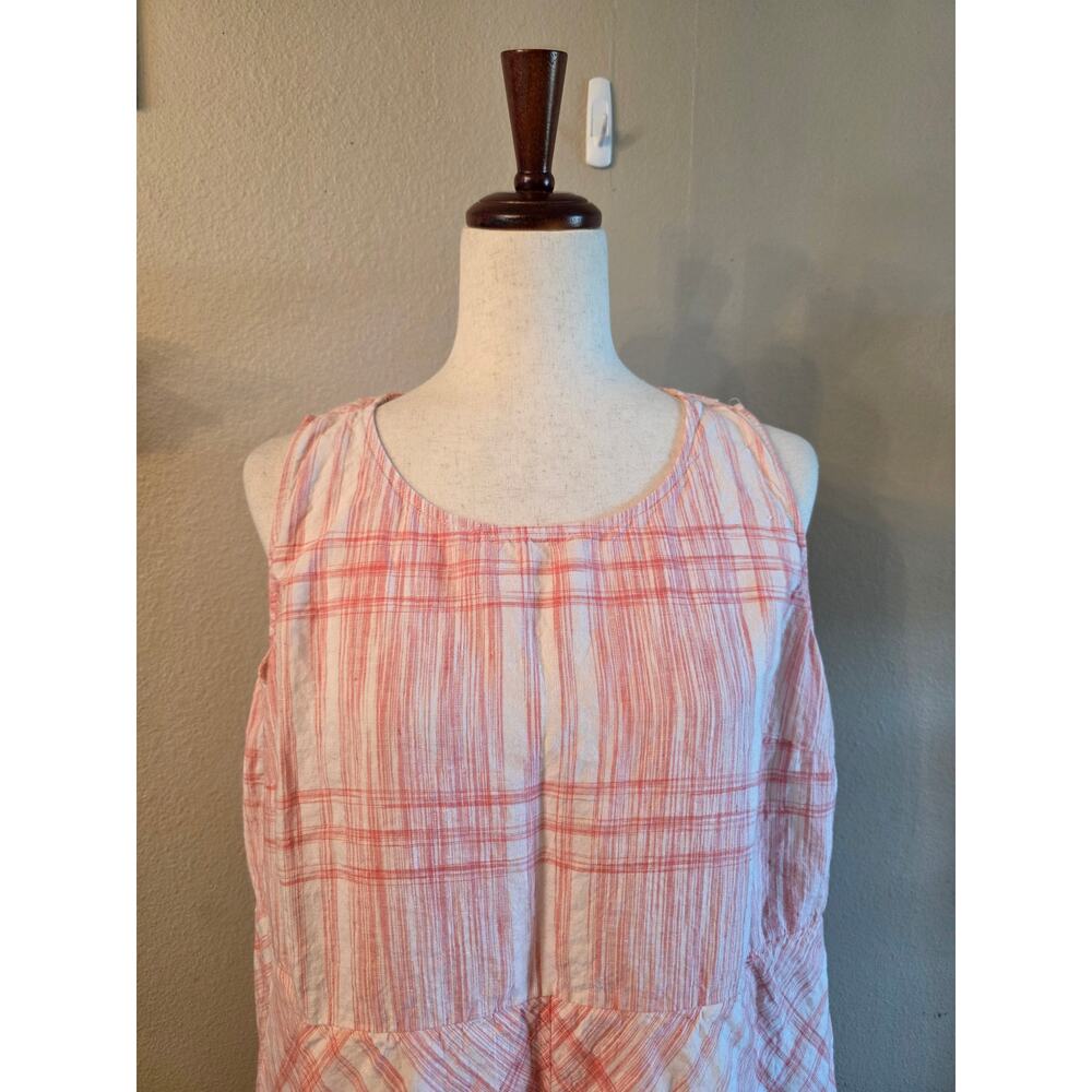 J. Jill Love Linen Women's Maxi Dress SZ XL Sleeveless Summer Luxury Minimalist - Picture 3 of 10